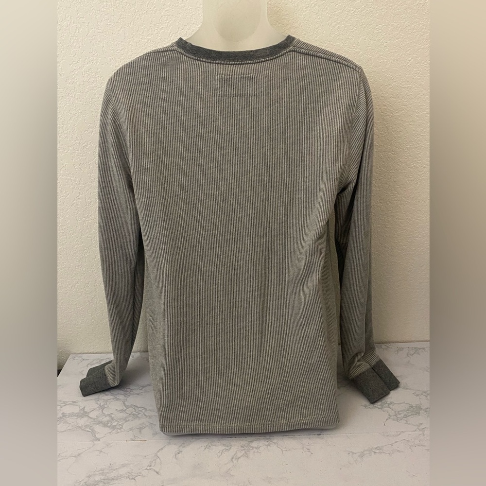 Mens Size Medium Express Heathered Gray Cotton Sweater Crew Neck Pullover​​​​ - Picture 5 of 6